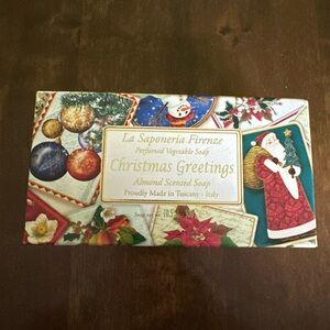 La Saponeria Firenze, Perfumed Vegetable Soap, Christmas, Almond Scent, 10.5oz